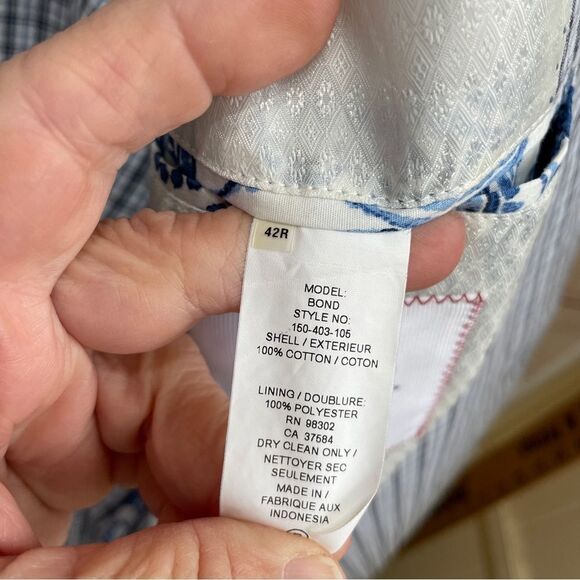 JKT NEW YORK PLAID BLAZER IN 100% COTTON - Picture 7 of 7